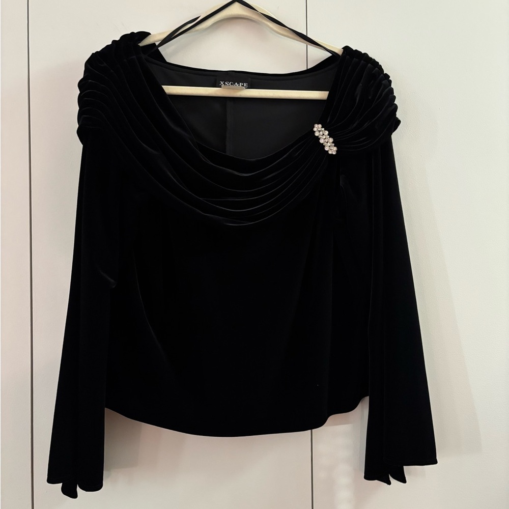Velvet evening top